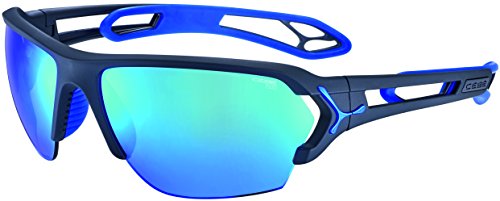 Cébé S'Track Gafas, Unisex Adulto, Azul/Gris (Mate), L