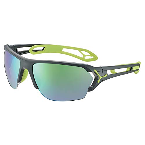 Cébé S'Track L Gafas de sol Adultos unisex Matt Grey Lime Large