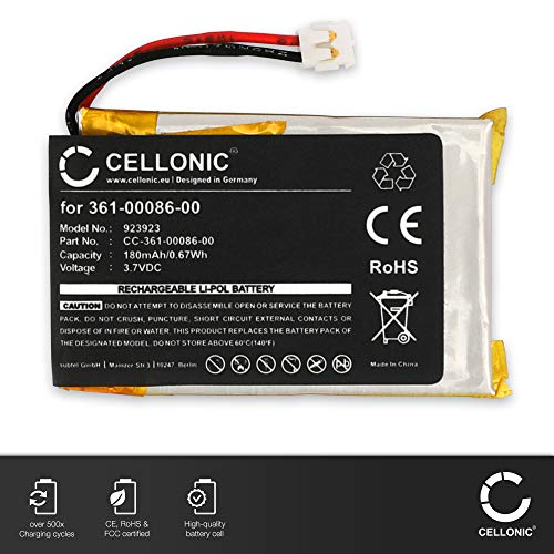 CELLONIC Batería de Repuesto 361-00086-00 Compatible con smartwatch Garmin Forerunner 735XT / Forerunner 630 / Forerunner 235 / Forerunner 225 / GRM0371754, 180mAh 361-00086-00 Accu Battery Pack