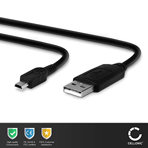 CELLONIC® Cable USB dato (1m) Compatible con GoPro HD Hero HD Hero 2 Hero 3 Black, Silver Hero 3+ Hero 4 Black, Silver Hero 4+ (Mini USB a USB A (Standard USB)), Cable de Carga