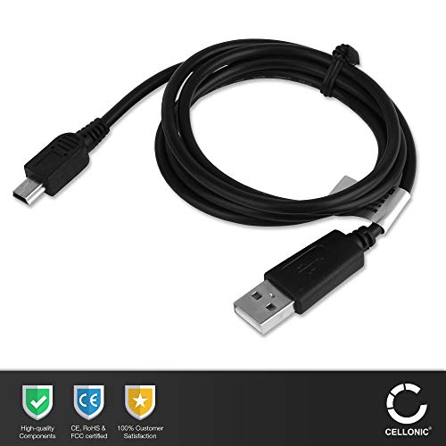 CELLONIC® Cable USB dato (1m) Compatible con GoPro HD Hero HD Hero 2 Hero 3 Black, Silver Hero 3+ Hero 4 Black, Silver Hero 4+ (Mini USB a USB A (Standard USB)), Cable de Carga