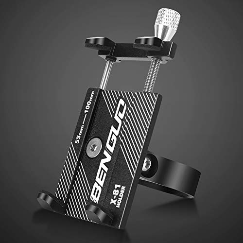 Celtics Bicycle Phone Holder Bike Handlebar Clip Stand GPS Mount Bracket For 3.5-6.5inch hiPhone Black 1 pcs