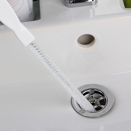 Cepillo de limpieza para desagüe, tamaño para introducir en el orificio de drenaje; 45 cm y flexible, de Ungfu Mall