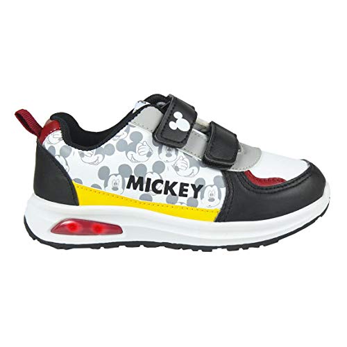 CERDÁ LIFE'S LITTLE MOMENTS Cerdá-Zapatilla con Luz Mickey Mouse de Color Blanco, 24 EU