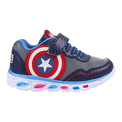 CERDÁ LIFE'S LITTLE MOMENTS, Zapatillas con Luces Niño de Avengers-Licencia Oficial Marvel, Azul, 32 EU