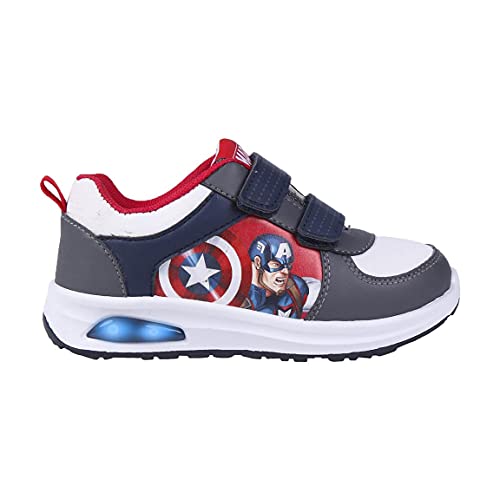 CERDÁ LIFE'S LITTLE MOMENTS, Zapatillas con Luces Niño de Avengers-Licencia Oficial Marvel, Gris, 29 EU