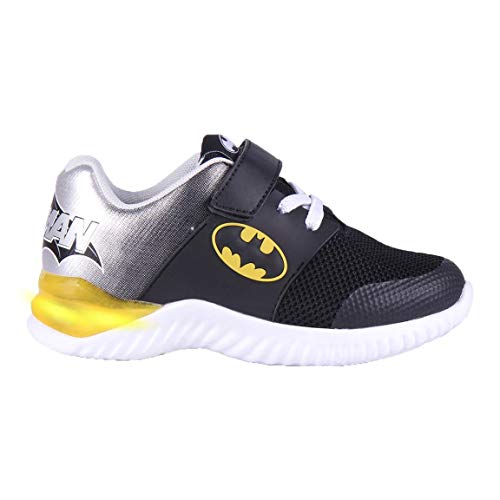 Cerdá Life'S Little Moments Zapatillas con Luces para Niños de Batman con Licencia Oficial de DC Comics, Deportivas, Multicolor, 31 EU