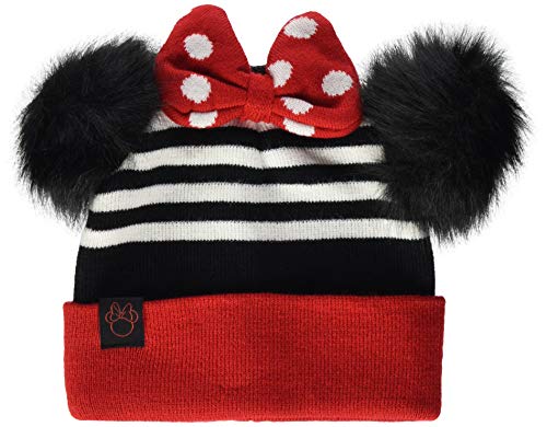 Cerdá Minnie Set de Bufanda, Gorro y Guantes, Negro (Negro 001), One Size (Tamaño del Fabricante:Única) para Niños