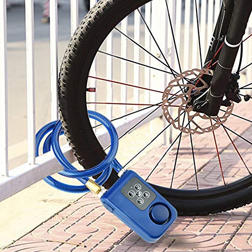 Cerradura de Cadena Antirrobo, 110db Cerradura de Alarma de Seguridad Sin Llave con control de APP para Motocicleta Puertas Portones Bicicletas