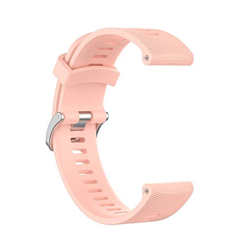 Ceston Moda Deporte Silicona Clásico Correas para Smartwatch Polar Ignite (Rosado)