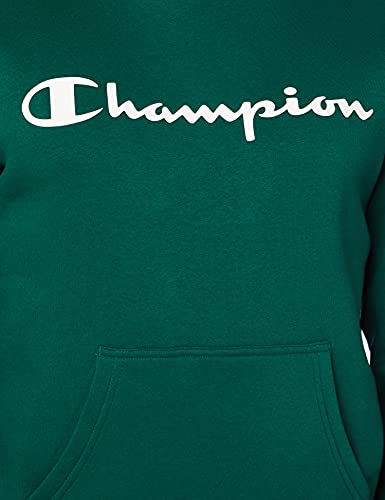Champion Legacy Classic Logo Sudadera con Capucha, Verde, M para Hombre