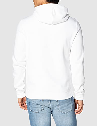 Champion Legacy Classic Small Logo Sudadera con Capucha, Blanco, XS para Hombre