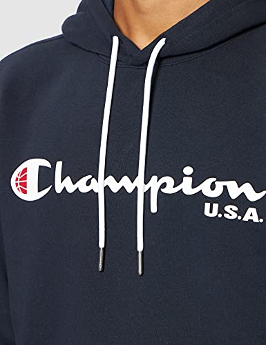 Champion Off Court Sudadera con Capucha, Azul Marino, S para Hombre