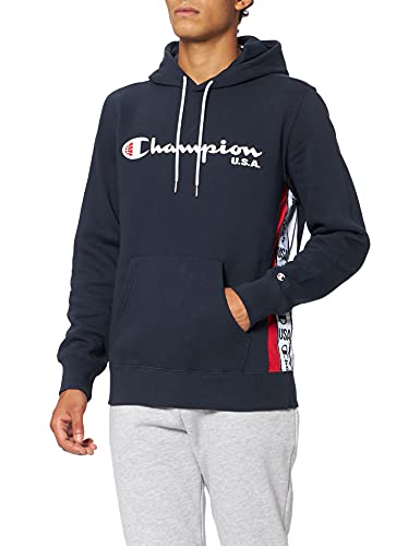 Champion Off Court Sudadera con Capucha, Azul Marino, S para Hombre