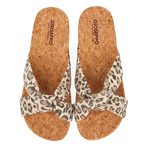 CHANCLAS BIO DE LEOPARDO CON ADORNO DE NUDO PARA MUJER GOETZ