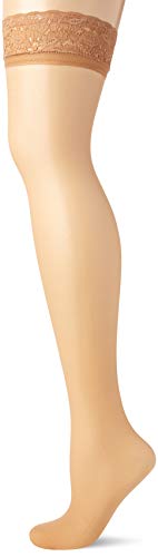 Charnos 15 Denier Hold Ups Medias Autoadhesivas, 15 DEN, Oro (Jerez 734), M (Pack de 2) para Mujer