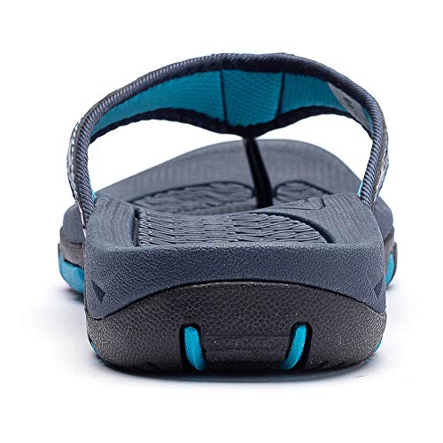 ChayChax Chanclas Hombre Sandalias Deportivo de Playa y Piscina Verano Zapatillas Flip Flops con Suela de Goma,Azul,46 EU