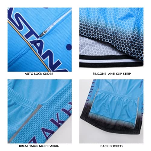 Checkless Traje de Ciclismo Hombre Invierno de Equipos Profesionales. Culotte y Maillot. Ropa Ciclismo con Badana 12D Gel Pad para MTB, Maillot Ciclismo Hombre Invierno (M, T NEGRO)