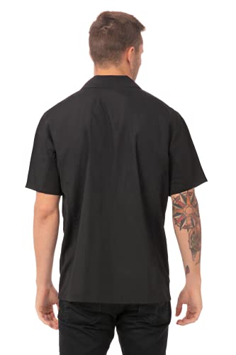 Chef Works A913-S Cool Vent - Camisa de Chef, tamaño pequeño, Color Negro