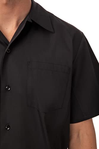 Chef Works A913-S Cool Vent - Camisa de Chef, tamaño pequeño, Color Negro