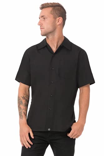 Chef Works A913-S Cool Vent - Camisa de Chef, tamaño pequeño, Color Negro