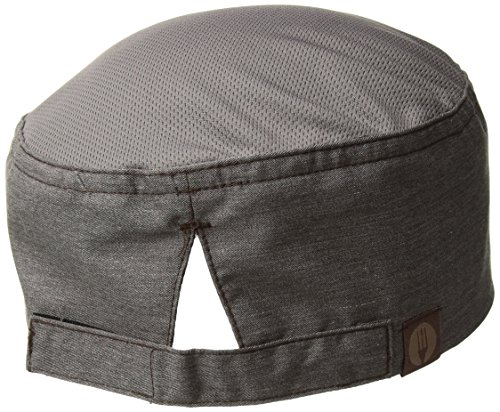 Chef Works Hartford Cool Vent Chef Beanie, Graphite Gray, S/M