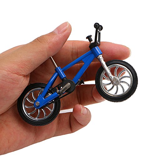 chenpaif Finger Alloy Bicicleta Modelo Mini MTB BMX Fixie Bike Boys Toy Juego Creativo Regalo 2# -Azul