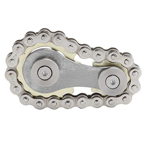 CHICIRIS Sprocket Fidget Spinner, Varillaje de Acero Inoxidable, Cadena de Bicicleta, Spinner, Engranajes, Juguete para Adultos, Niños, Alivio del Estrés(Oro)