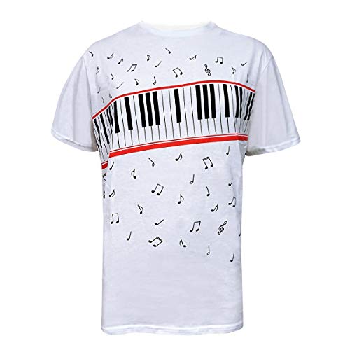Chicos Hombres Camisetas MJ Memorial Shirts OLODUM Peace Anti War Beat It Piano Camisetas (Beat it paino, XXL)