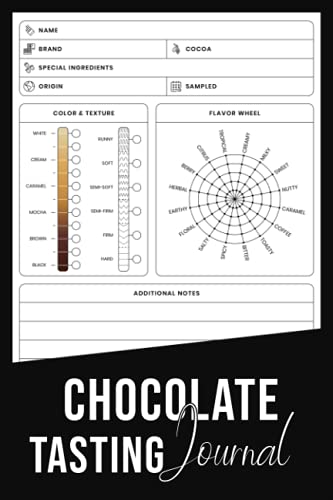 Chocolate Tasting Journal: Chocolate Tasting Log Book to Track, Log and Rate Chocolate Varieties Notebook Gift | Specialized Notebook with Prompts for ... for Mom Dad Kids Chocolate Tasting Party
