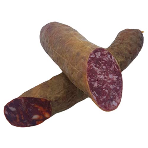 Chorizo y Salchichón Ibérico de Bellota Leoncio - Salchichón Ibérico de Bellota Leoncio 650 gr - Media Barra de Chorizo Leoncio