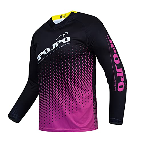 Ciclismo Jersey de los hombres de la bici de montaña del motocross Jersey largo MTB camiseta, 54, L