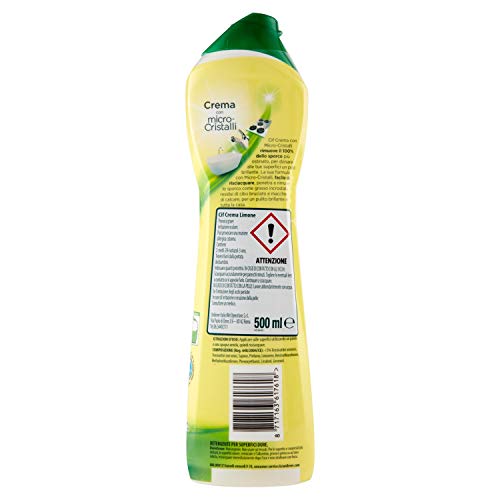 Cif – Crema limón, con micropartículas, 500 ml