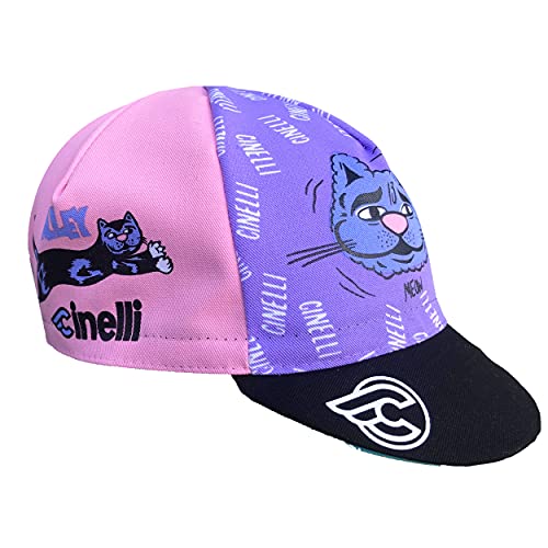 Cinelli Gorra de ciclismo unisex Stevie Gee, diseño de gato callejero, talla única