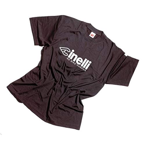 Cinelli T-Shirt Schwarz We Bike Harder, 39-43-0010, Größe Large
