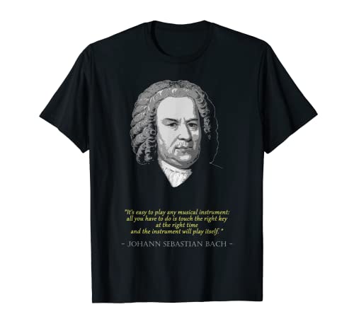 Cita de Johann Sebastian Bach Camiseta
