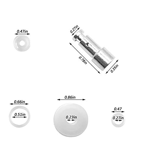 CKANDAY Anillo de sellado de silicona transparente + junta de ollas a presión + flotador y sellador de repuesto universal para modelos de 5/6 cuartos