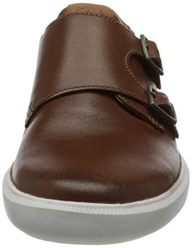 Clarks Cambro Monk, Zapatillas Hombre, Piel Oscura, 43 EU