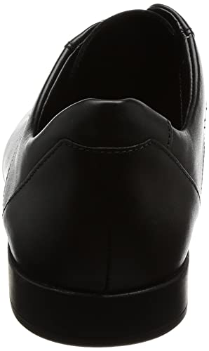 Clarks Glement Lace, Zapatos de Cordones Derby Hombre, Negro (Black Leather), 43 EU