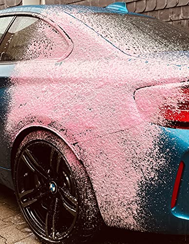 Cleanerist Snowfoam Pink Champú concentrado para coche y caravana, espuma activa, 2 x 5 l, incluye boquilla y paño de microfibra