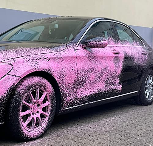 Cleanerist Snowfoam Pink Champú concentrado para coche y caravana, espuma activa, 2 x 5 l, incluye boquilla y paño de microfibra