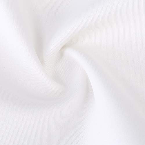 Clearlove Bolero elegante chaqueta de punto de manga 3/4 para mujer, chaqueta corta festiva (embalaje múltiple)., Blanco-2, XXL