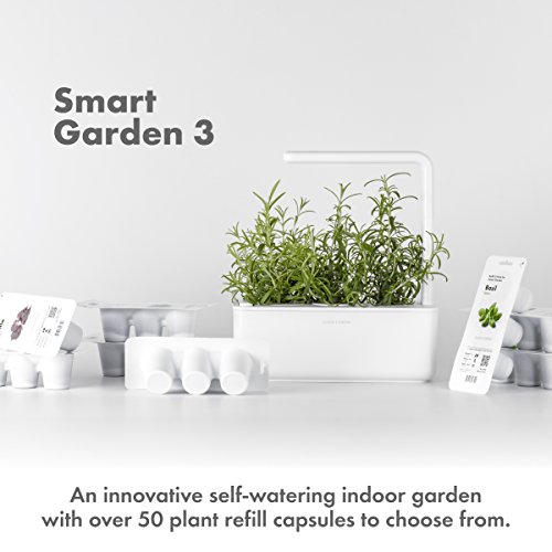 Click & Grow Smart Garden 3 – Jardinera de Interior 30 x 10 x 28 cm Gris Antracita