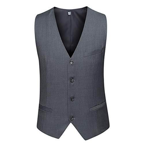 Cloudstyle Traje Suit Hombre 3 Piezas Chaqueta Chaleco pantalón Traje al Estilo Occidental