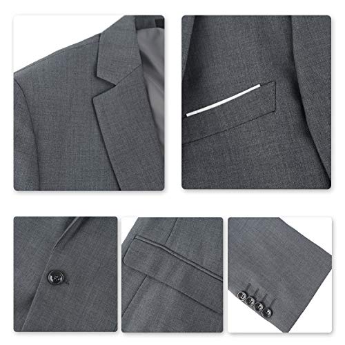 Cloudstyle Traje Suit Hombre 3 Piezas Chaqueta Chaleco pantalón Traje al Estilo Occidental