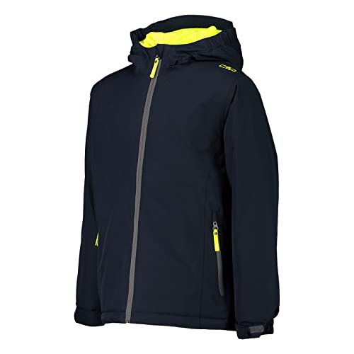 CMP Jacket Ripstop 10.000 mm Chaqueta Rain, B.Blue-Yellow Fluo, 164 para Niños