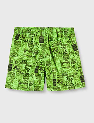 CMP Jungen-Badeshorts mit Logo 30R9284 Bañador para Hombre, Niños, Grün Fluo-Nero, 164