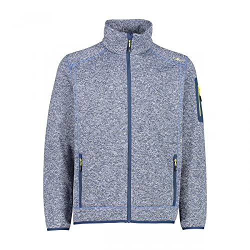 CMP Knit Tech mélange Fleece Jacket Chaqueta de Forro Polar, Blue Ink-Storm, 46 para Hombre