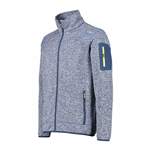 CMP Knit Tech mélange Fleece Jacket Chaqueta de Forro Polar, Blue Ink-Storm, 46 para Hombre