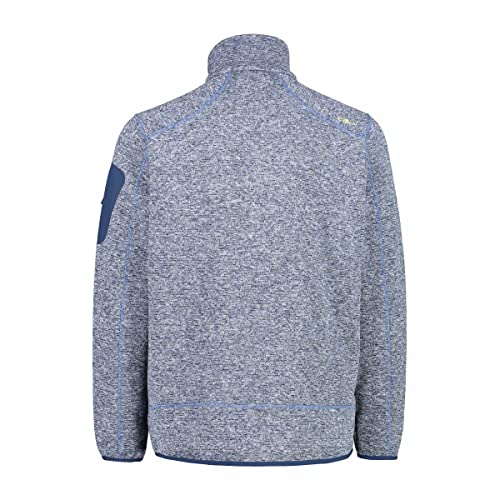 CMP Knit Tech mélange Fleece Jacket Chaqueta de Forro Polar, Blue Ink-Storm, 46 para Hombre